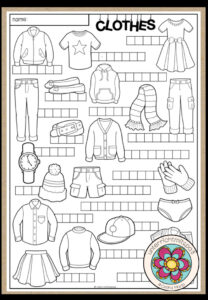 CLOTHES – Working on words (2 Worksheets)