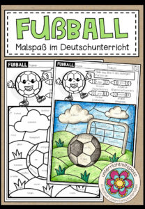 FUßBALL – Malspaß im Deutschunterricht (Wortarten)