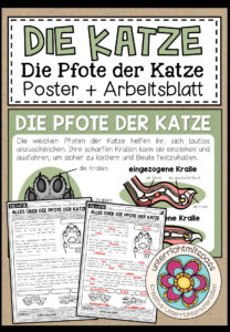 DIE PFOTE DER KATZE – Poster + Arbeitsblatt