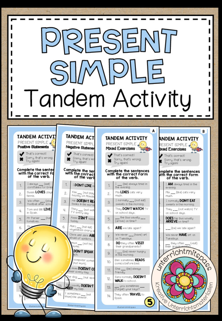 PRESENT SIMPLE – Tandem Activity