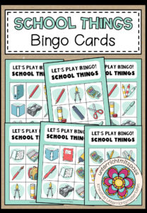 SCHOOL THINGS – Bingo