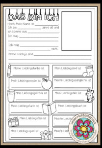 Das bin ich! – Steckbrief