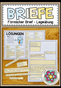 BRIEFE – Der förmliche Brief (Legeübung)