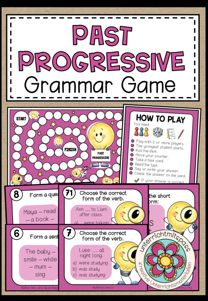 PAST PROGRESSIVE (CONTINUOUS) – Grammar Game