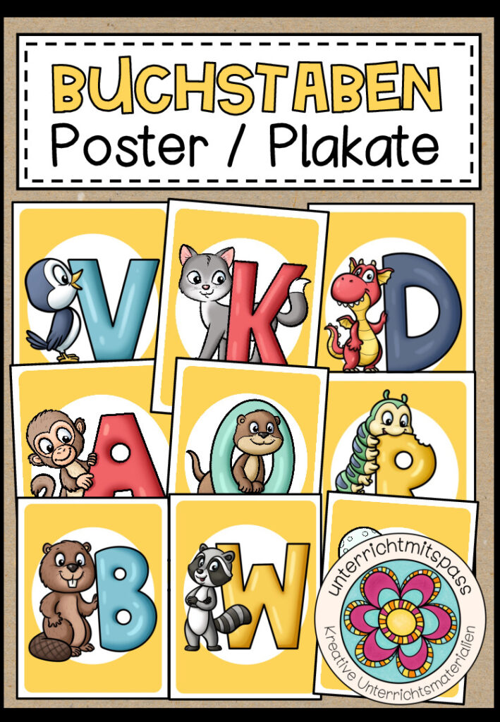 Buchstaben – Poster / Plakate