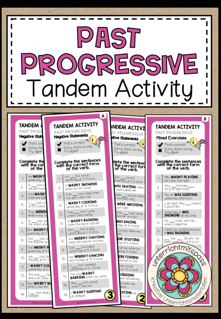 PAST PROGRESSIVE – Tandem Activity
