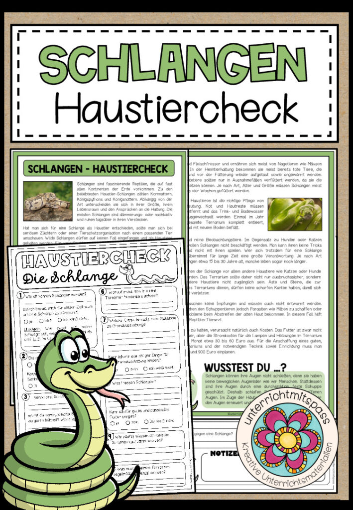 SCHLANGEN – Haustiercheck