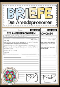 BRIEFE – Die Anredepronomen (Arbeitsblätter)