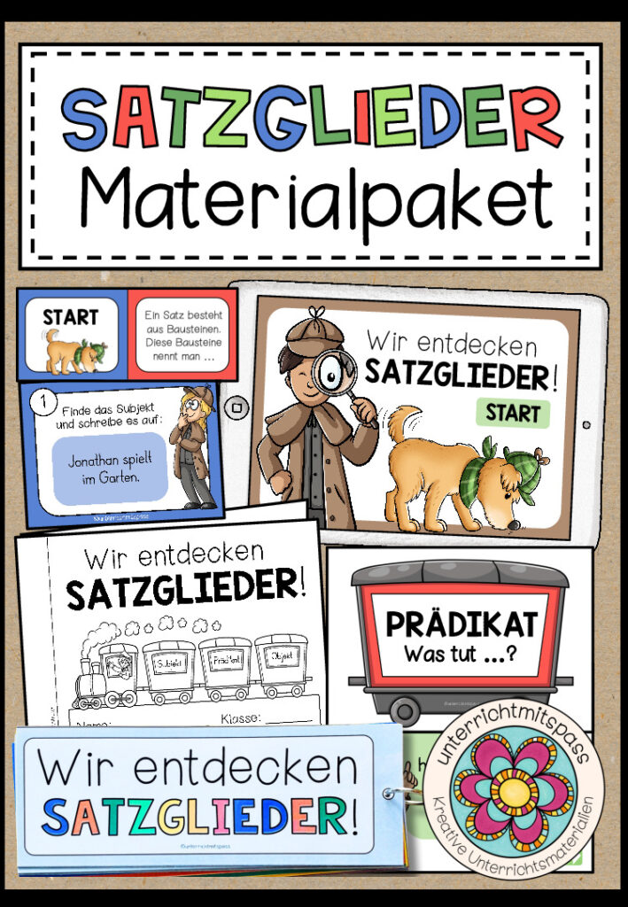 SATZGLIEDER – Materialpaket (3.-5. Schulstufe)
