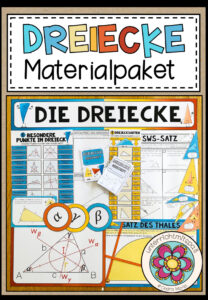 Cover des Pakets „DREIECKE - Materialpaket (6./7. Schulstufe)“