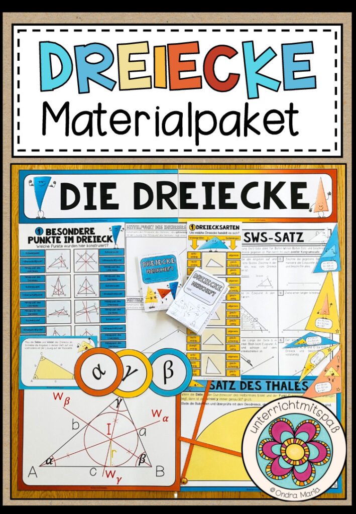 DREIECKE – Materialpaket (6./7. Schulstufe)
