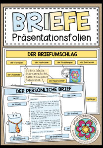BRIEFE – Die Bestandteile von Briefen und Briefumschlägen (Präsentationsfolien)