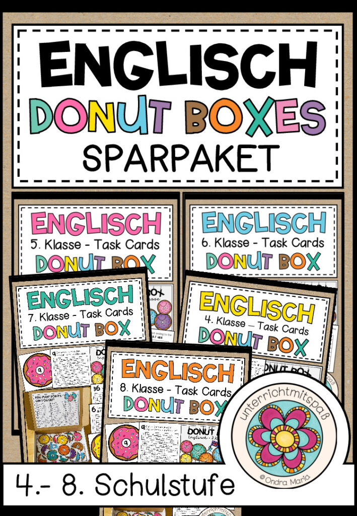 ENGLISCH – DONUT BOXEN (4.-8. KLASSE) SPARPAKET