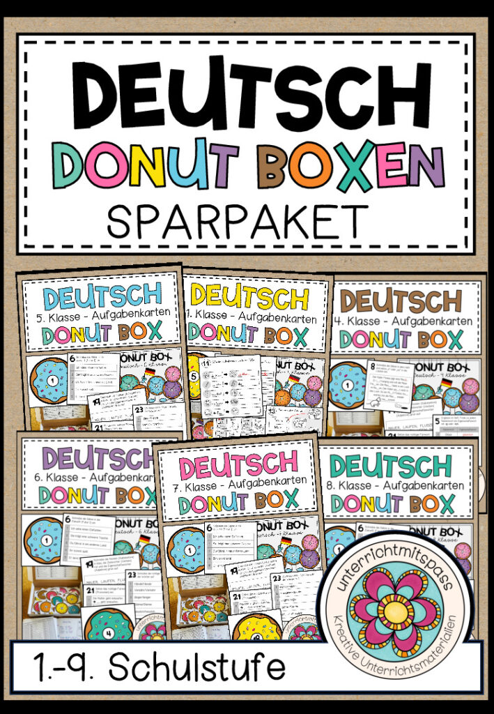 DEUTSCH – DONUT BOXEN (1.-9. Schulstufe) SPARPAKET