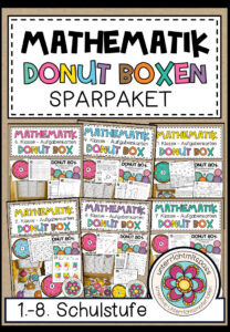 Cover des Pakets „MATHEMATIK - DONUT BOXEN (1.-8. Schulstufe) SPARPAKET“