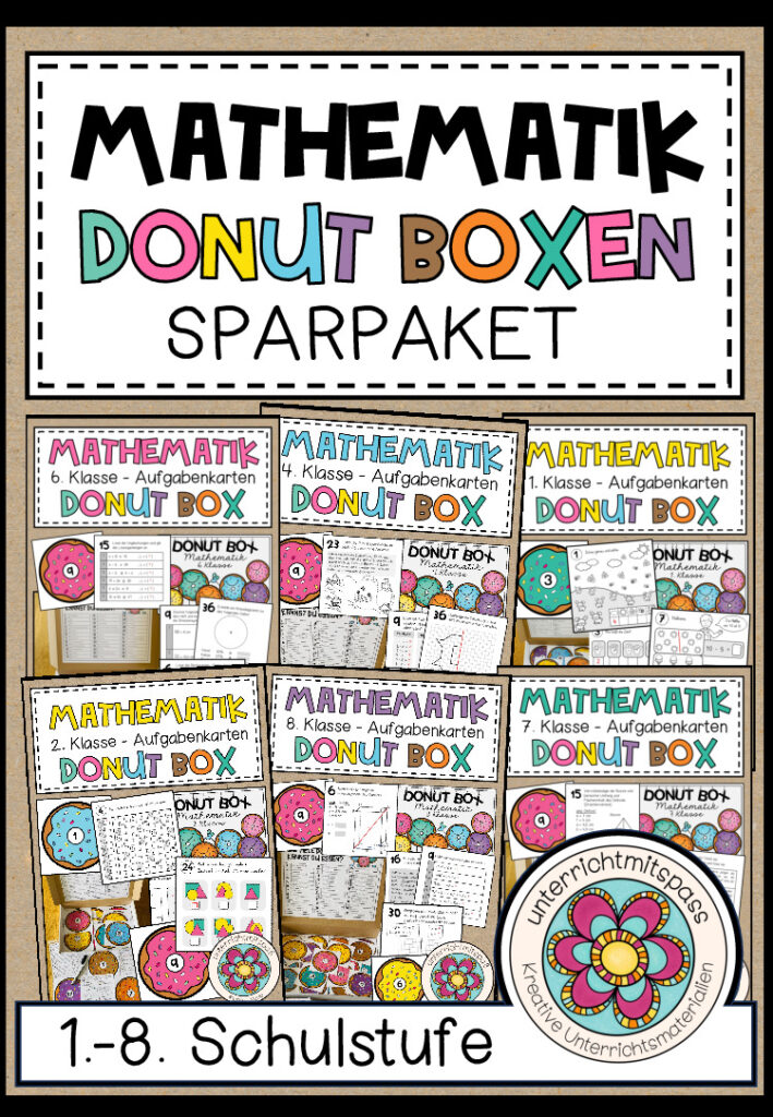 MATHEMATIK – DONUT BOXEN (1.-8. Schulstufe) SPARPAKET