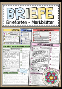 BRIEFE – Die Briefarten (Merkblätter + Beispielbriefe)
