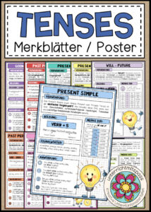 Cover des Pakets „TENSES - Poster / Merkblätter (Sparpaket)“