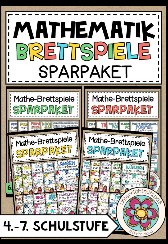 MATHEMATIK BRETTSPIELE – Sammlung für die 4.-8. Schulstufe