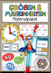 Cover des Pakets „GRÖßEN UND MAßEINHEITEN - Materialpaket (4./5. Schulstufe)“