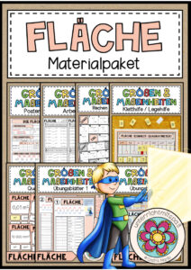Cover des Pakets „FLÄCHE (Größen und Maßeinheiten) - Materialpaket“