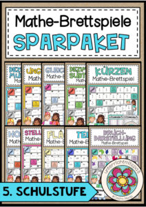 Cover des Pakets „MATHE–BRETTSPIELE – SPARPAKET – 5. Schulstufe“