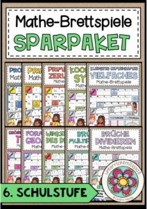Cover des Pakets „MATHE–BRETTSPIELE – SPARPAKET – 6. Schulstufe“
