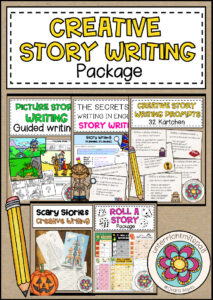 Cover des Pakets „Creative Story Writing Package - Materialpaket“