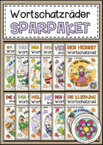 Cover des Pakets „WORTSCHATZRÄDER (Deutsch) - SPARPAKET (wachsendes Paket)“
