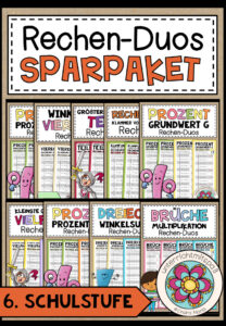 Cover des Pakets „RECHEN-DUOS - SPARPAKET - 6. Schulstufe“