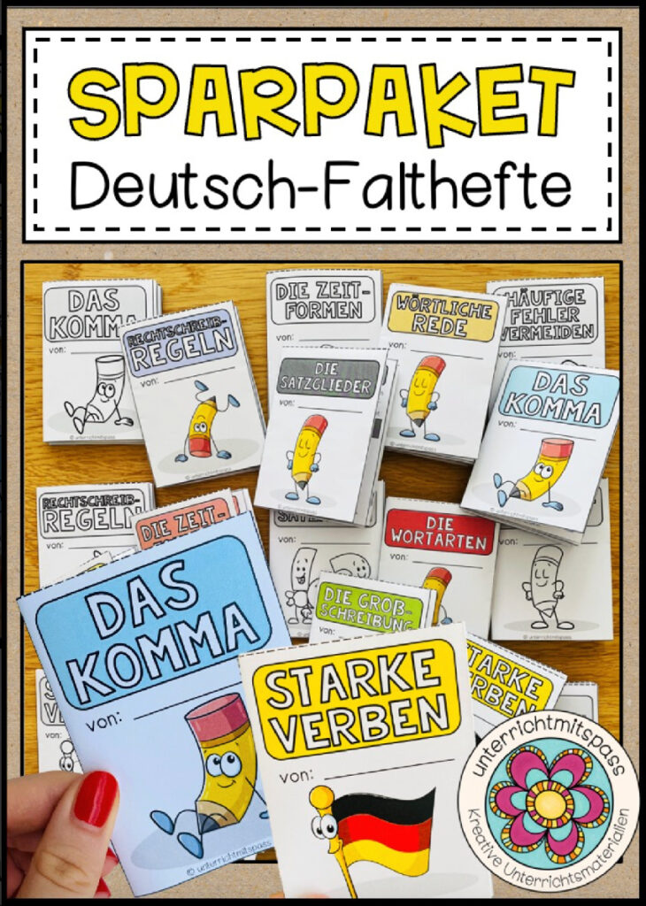 DEUTSCH MERKHEFTE (Falthefte) – wachsendes SPARPAKET