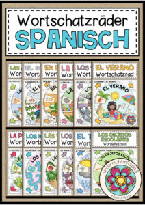Cover des Pakets „WORTSCHATZRÄDER (Spanisch) - SPARPAKET“
