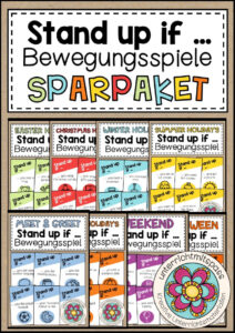 Cover des Pakets „Stand up if ... (Steh auf, wenn ...) - Bewegungsspiele - SPARPAKET“
