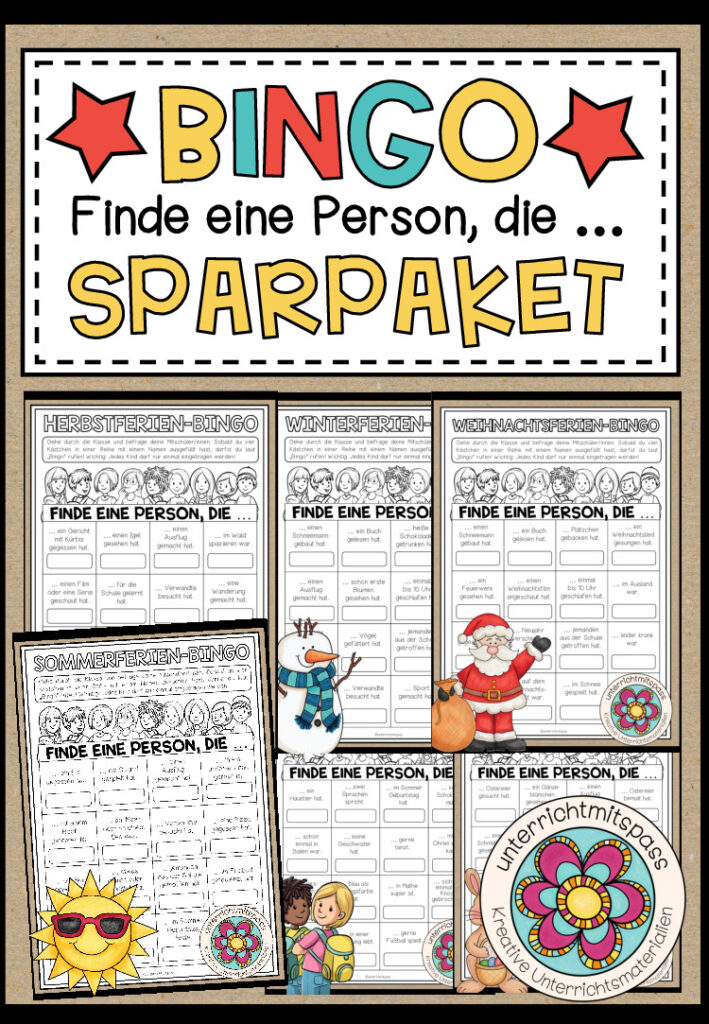 BINGO (Finde eine Person, die …) – SPARPAKET