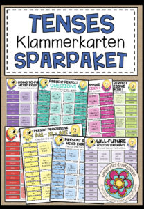 Cover des Pakets „TENSES - Klammerkarten (Sparpaket)“