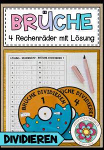 BRÜCHE – Division (4 Rechenräder)