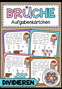 BRÜCHE – Division (Aufgabenkärtchen)