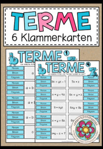 TERME (ohne Potenzen) – Klammerkarten