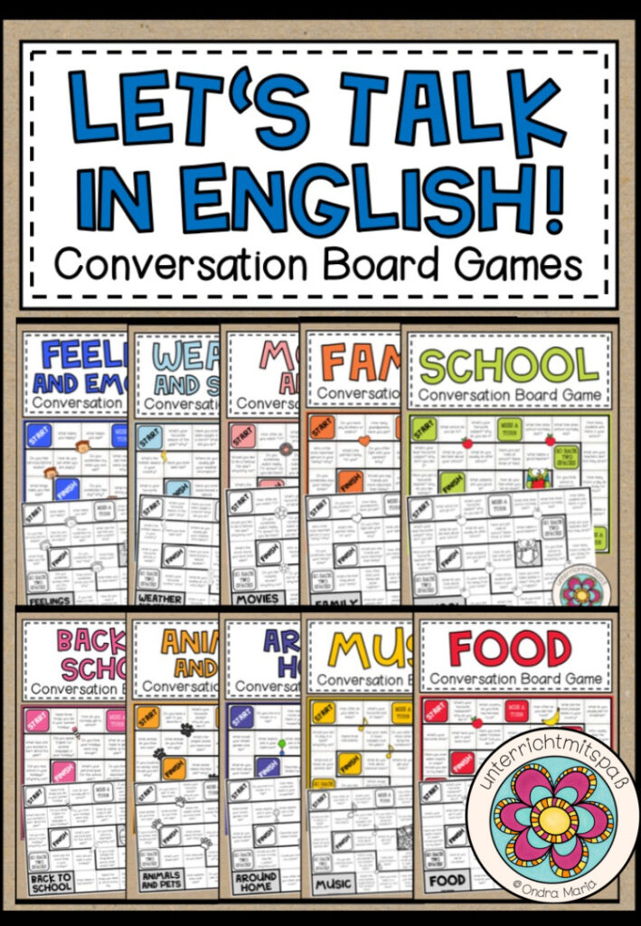LET’S TALK IN ENGLISH! – Conversation Board Games (wachsendes Paket)