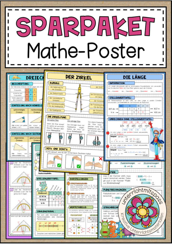 MATHEMATIK POSTER – SPARPAKET (wachsendes Paket)