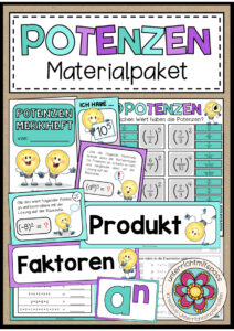 Cover des Pakets „POTENZEN - Materialpaket (7.-8. Schulstufe)“