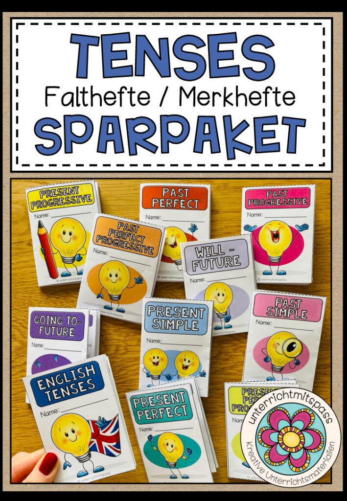 TENSES Merkhefte / Falthefte – SPARPAKET