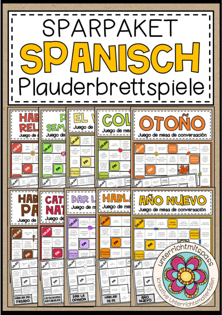 PLAUDERBRETTSPIELE IN SPANISCH – MEGAPAKET