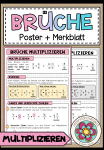 BRÜCHE – Multiplikation (Poster + Merkblatt)