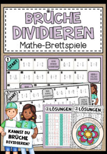 BRÜCHE DIVIDIEREN (Kehrwert) – 3 Mathe-Brettspiele