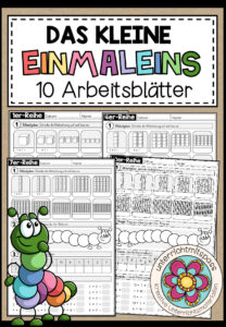 DAS KLEINE EINMALEINS – 10 Arbeitsblätter (A4) + Lösung