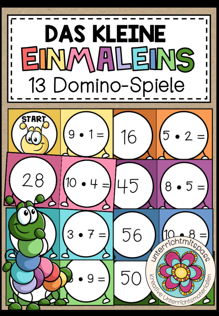 DAS KLEINE EINMALEINS – 13 Dominos