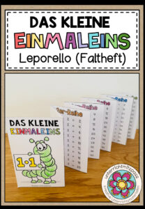 DAS KLEINE EINMALEINS – Leporello (Klebeheft, Faltheft)