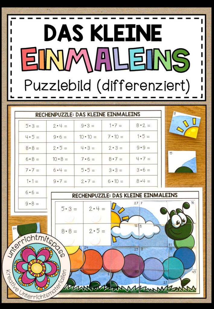 DAS KLEINE EINMALEINS – Puzzlebild (differenziert)