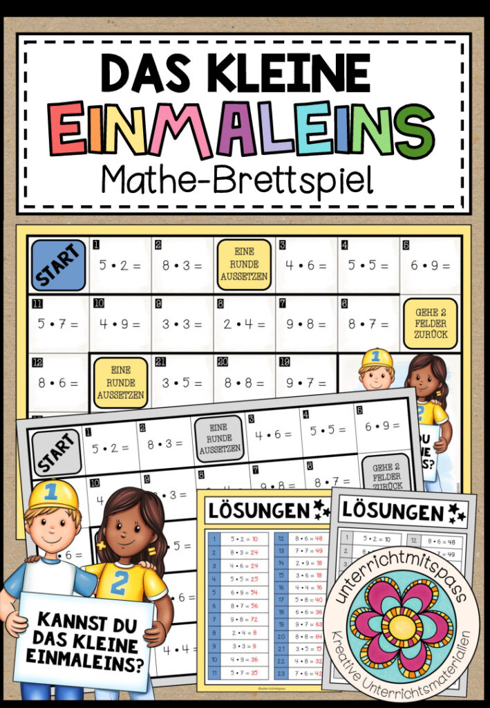 DAS KLEINE EINMALEINS – Mathe-Brettspiel